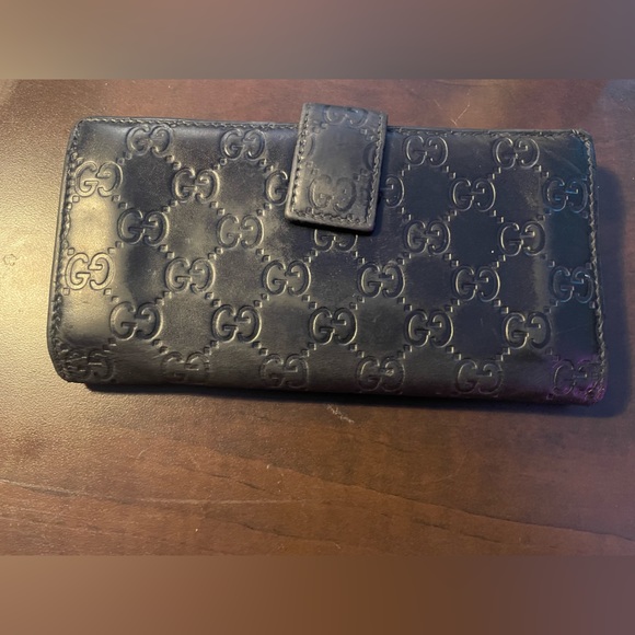 Gucci black leather clutch bag - Picture 2 of 9
